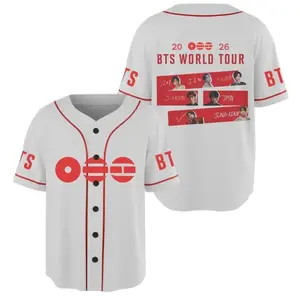 Bangtan Baseball Jersey World Tour Shirt 2026 Concert Tour