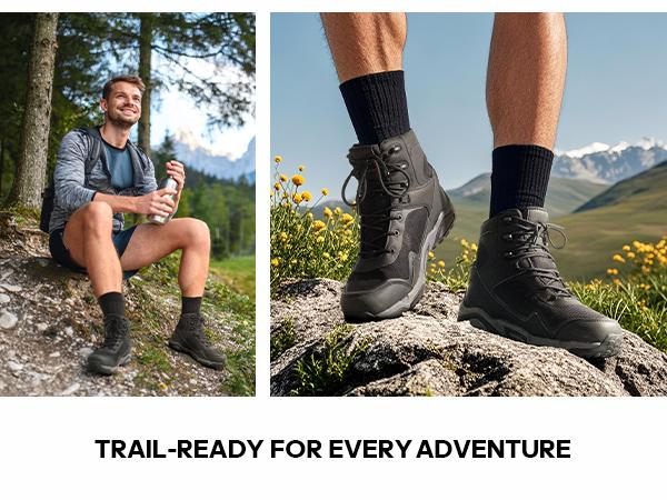 NORTIV8 Men's Waterproof Suede Hiking Boots Trail Outdoor Md Midsole Footwear NORTIV8 Men's Waterproof Suede Hiking Boots Trail Outdoor Md Midsole Footwear