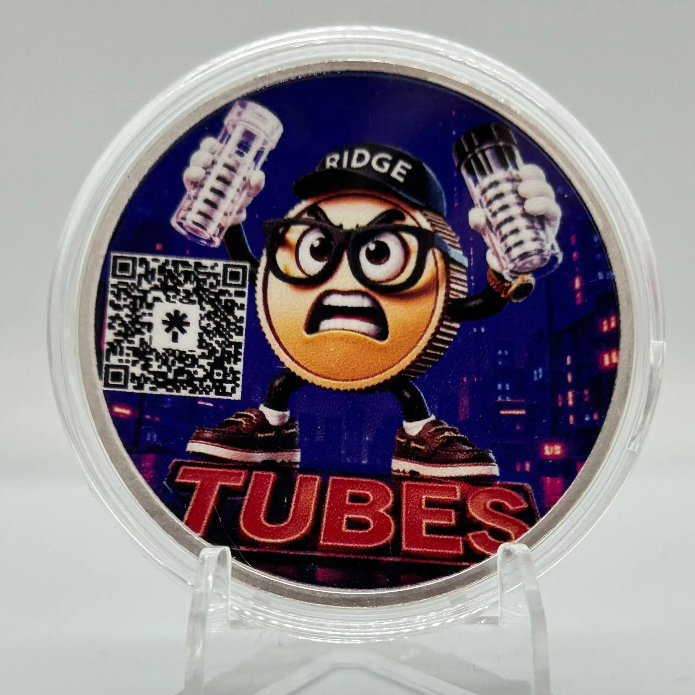 Tube Attack, Limited edition Custom Ridge Coin 1 Oz Silver Bullion Round