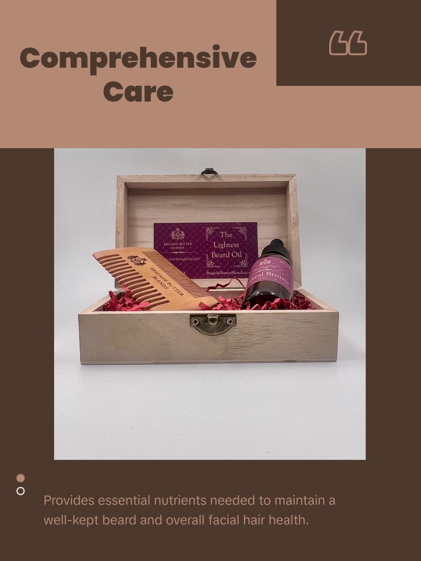 Beard Growth Oil with Comb Gift Set