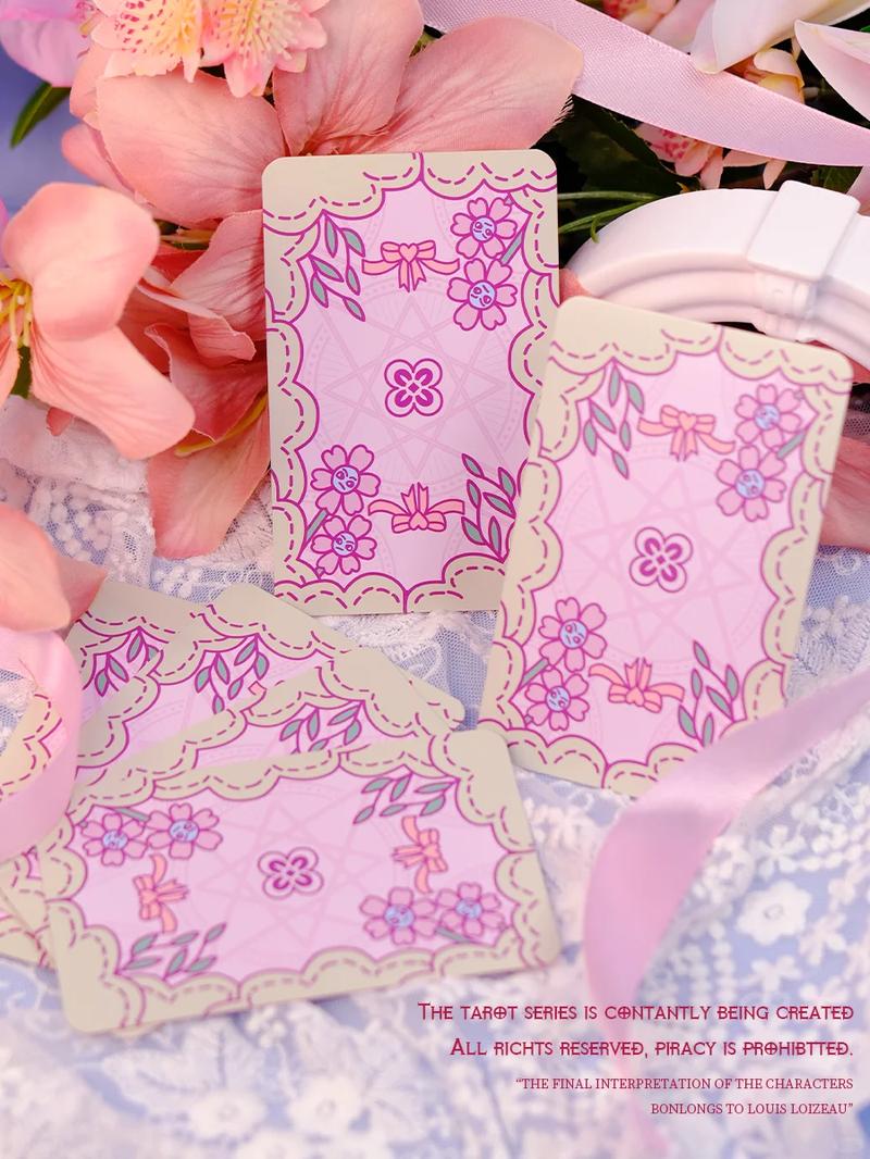 【Wohstudios】Ridiculous Flowers Standard Edition Quirky Simple Cute Drawing Style Tarot Cards, Copperplate Paper