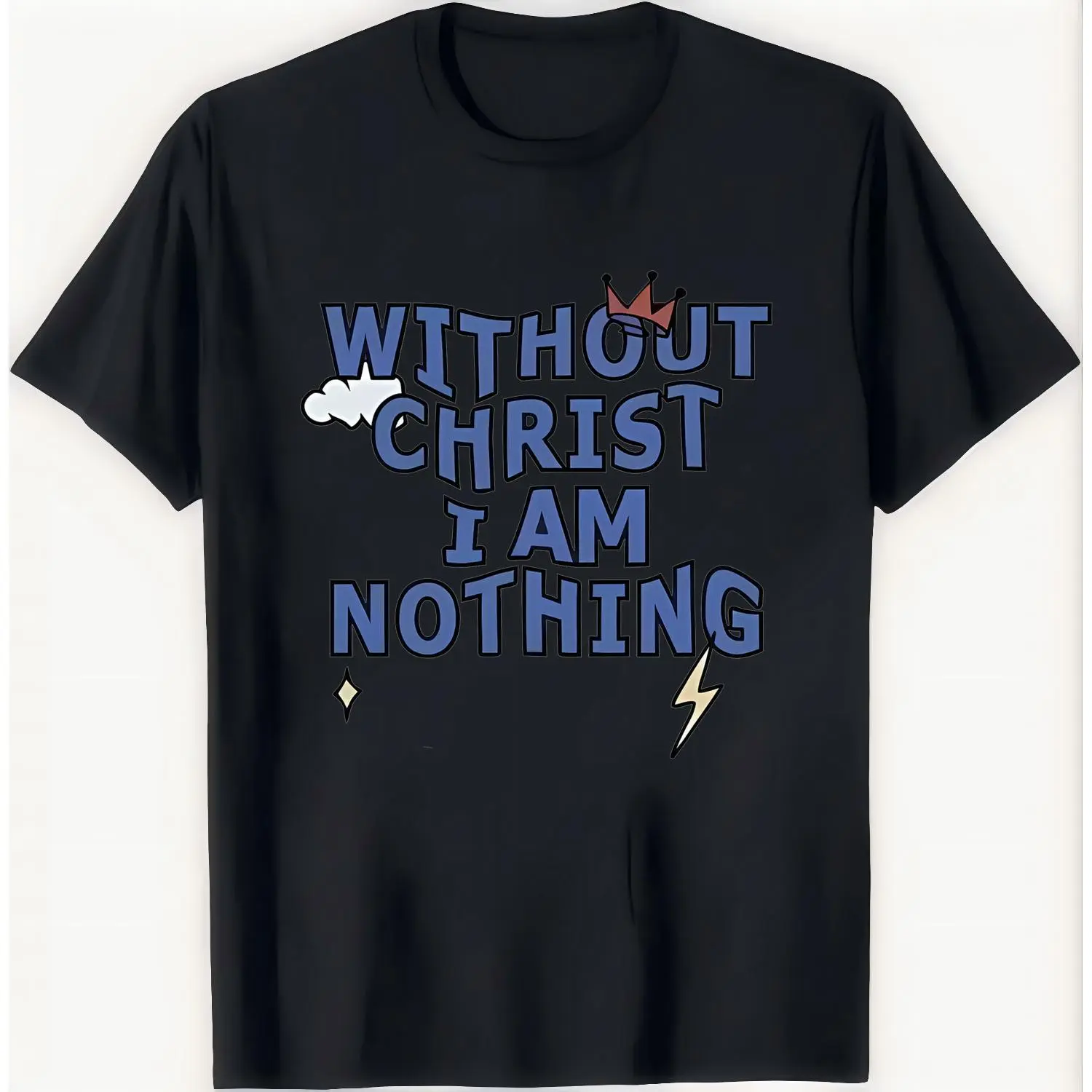 Inspirational Christian Faith T Shirt Featuring Jesus God Bible Verse Religious Devotional Apparel Spiritual Message Top Believer Gift for Church Events