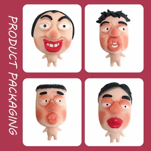 Four colleagues slime Stretch Figurines&Fun Squeeze