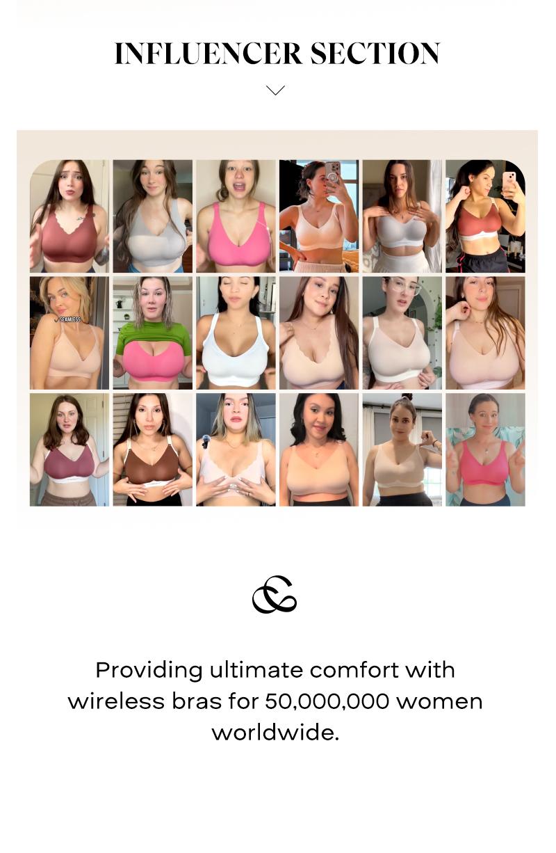 【Live】Comfelie M-4XL Women's Minimizer Wireless Bras Full Coverage Seamless Supportive, Back Smoothing T-Shirt Bra with Padded Everyday Bra GB003 【Live】Comfelie M-4XL Women's Minimizer Wireless Bras Full Coverage Seamless Supportive, Back Smoothing T-Shirt Bra with Padded Everyday Bra GB003