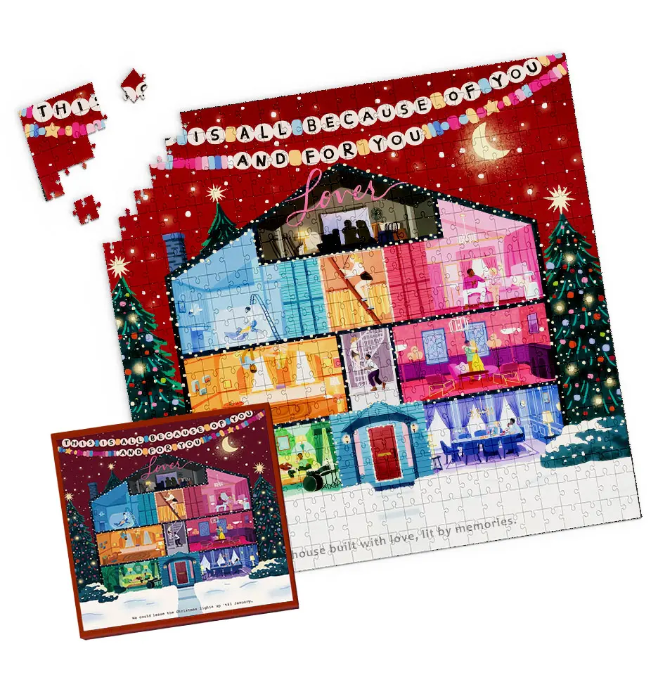 500-Piece Art Puzzle Multi-Piece Jigsaw Puzzle, High-Quality Foil Stamping, Compact & Detailed Wall Art, Ideal Adult Gift for Special Occasions, Art Puzzles, Multi-Piece Jigsaw Puzzles