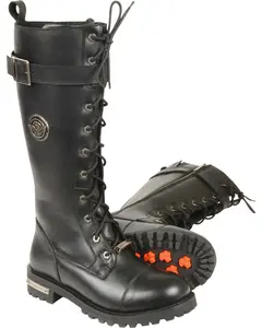 Milwaukee Leather Women's 14" Lace To Toe High Rise Boot Round - Mbl9355