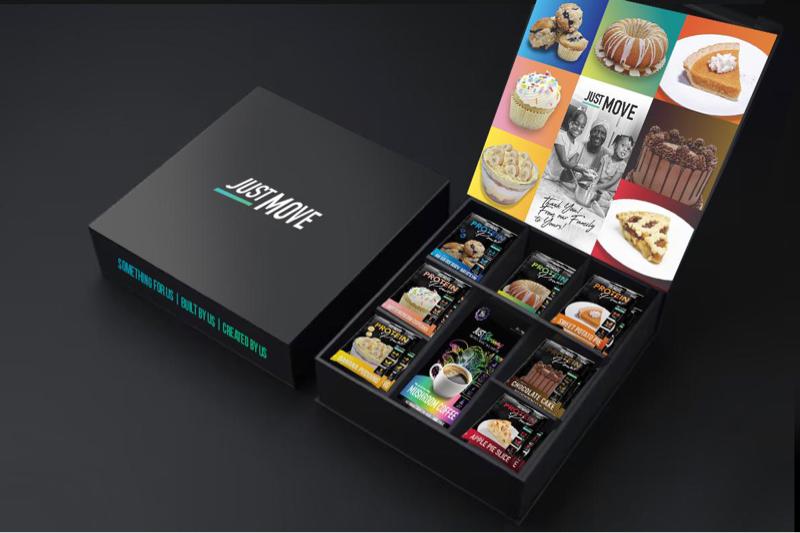 Just Move Protein Variety Box - 21 Protein Packs - 7 Flavors, 1 Pre Workout, Vegan (Plant Based) Organic, Free from Dairy, Soy, Peanut, Gluten, Keto, 20-22g Protein, Low Carb, Zero Sugar, Non GMO, Supplements, Dietary Fitness, Edible