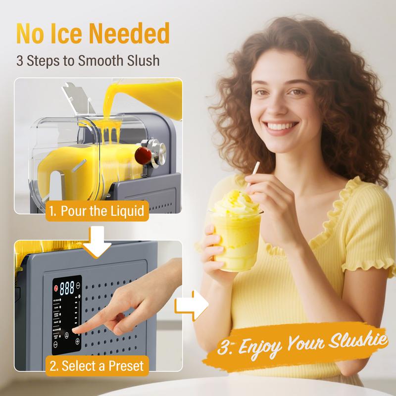 Make Valentine’s Day Sweeter  SYINTAO 2-in-1 Slushie & Soft Serve Machine | Auto-Clean | 6 Preset Modes | One-Touch Refreshing Drinks at Home | Compact, Easy & Always Ready for a Cool Treat (24-Hour On-Call)