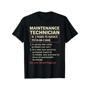 Funny Mechanic Maintenance Technician Dictionary Definition T-Shirt for Men - 100% Cotton Retro Graphic Tee with Humorous Wizard of Oz Quote, All-Season Comfort Round Neck Casual s Crewneck Menswear Tshirt graphic tee men's t shirts