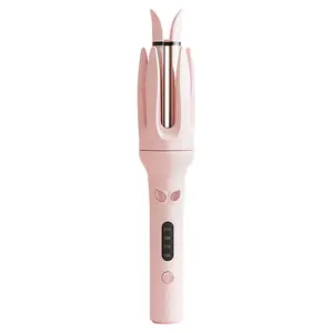 Fully Automatic Curling Stick，Negative Ion Automatic Hair Hair Curl Wand with 4 Temperatures,Anti-Scald & Anti-Tangle Ceramic Barrel,Auto Shut-Off，Hair Styling Tools for Home，Valentine's Day Gift
