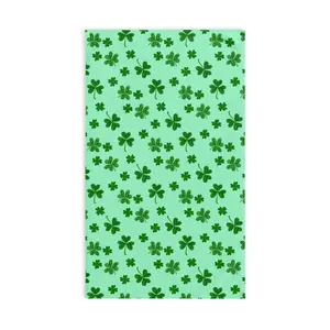 Slightly Subtle Shamrock Pattern Hand Towel | St. Patrick's Day Clover Kitchen Towel