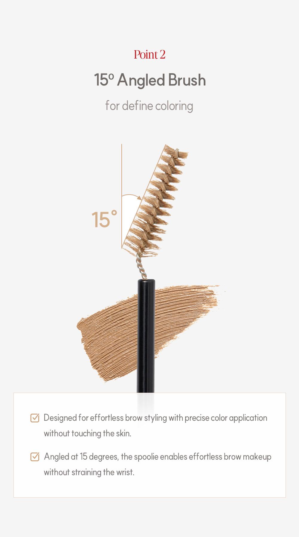 [Espoir Official][Viral] The Brow Fixing Cara | Eyebrow Coloring Mascara with 15° Angled Brush | Long-Lasting, Smudge-Proof, Waterproof | Available in 7 Shades