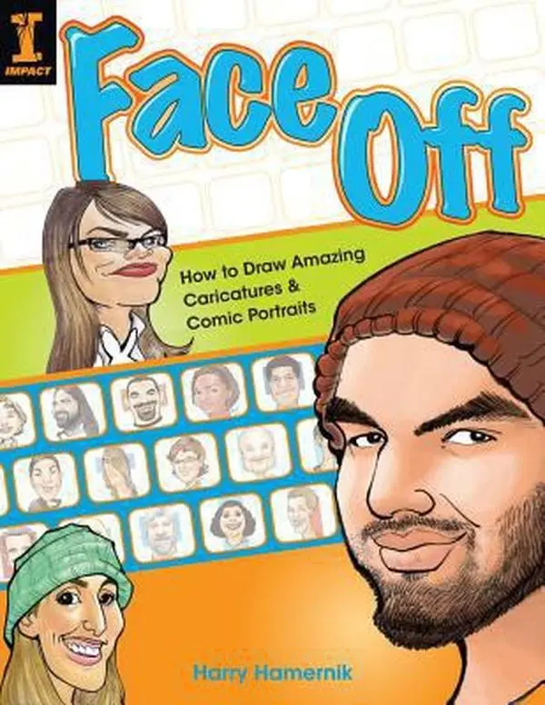 Used Paperback Book - Face Off: Drawing & Art Tutorial for Impactful Caricatures & Comic Portraits by Harry Hamernik - English, 1.2 lb, 1.2 Pounds