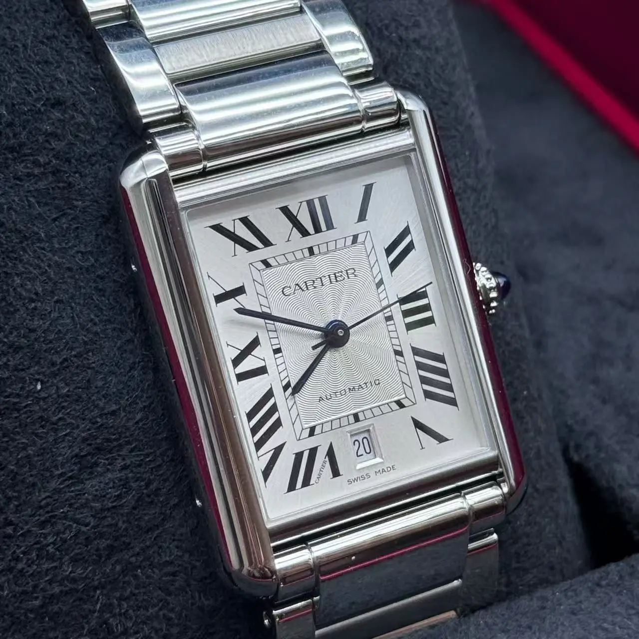 Pre-Owned Cartier WSTA0053 Stainless Steel 31mm Quartz Luxury Watch - Full Set, Default, Elegant Design