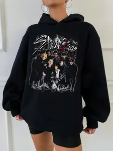 SKZ Fan Hoodie Pink Kpop Fan Merch SKZ Apparel Gildan 5000 100% Cotton Classic Fit Unisex Heavy Blend Sweatshirt & Hoodie