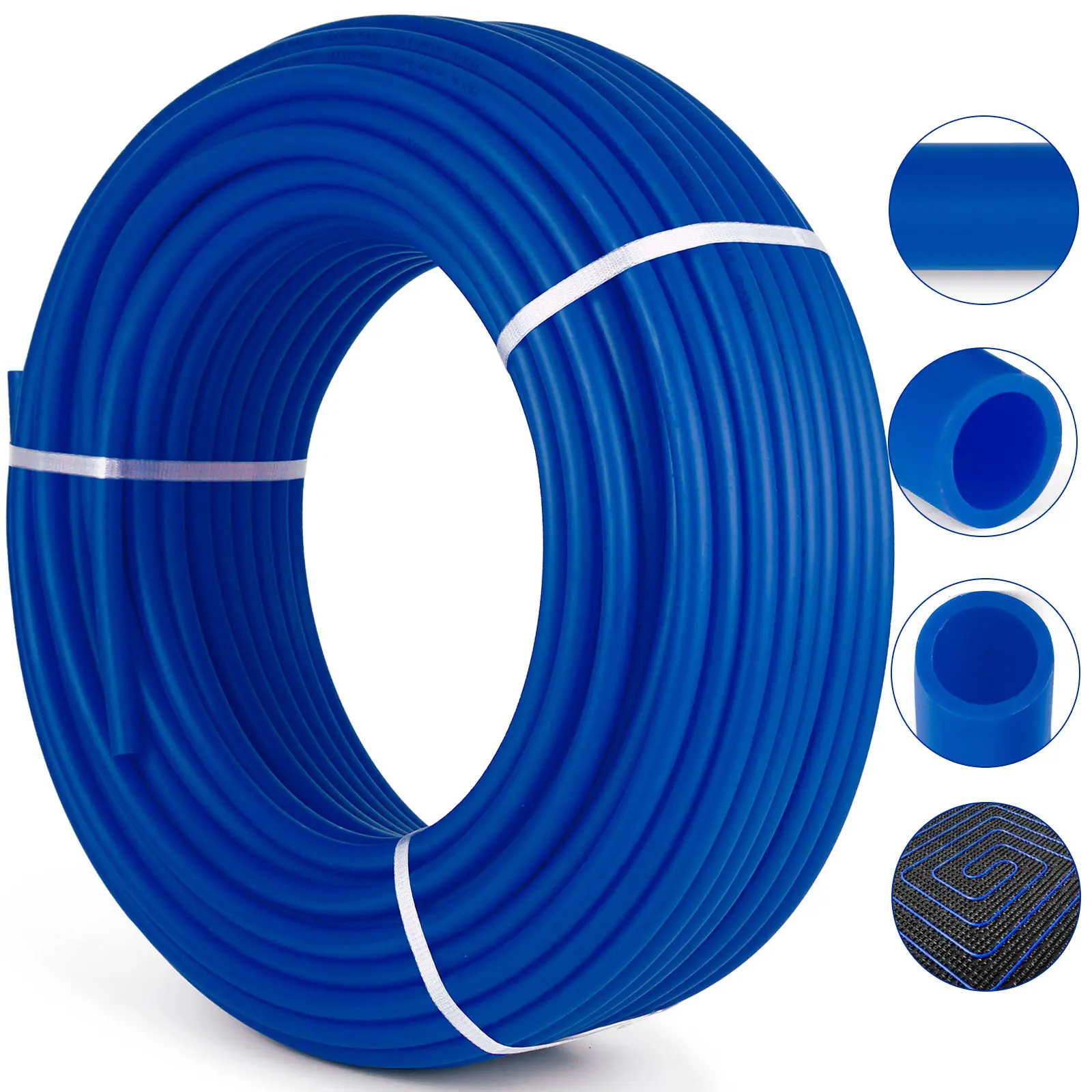 【Summerfinds】3/4" 500FT PEX Tubing Pipe Non-Barrier Hose for Radiant Heat Systems Potable Water Blue