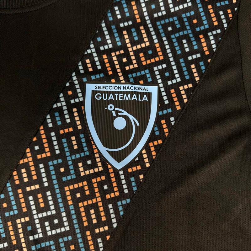 Umbro 2526 Central North Guateamala 3RD Away Short Sleeve Black Soccer Jerseys