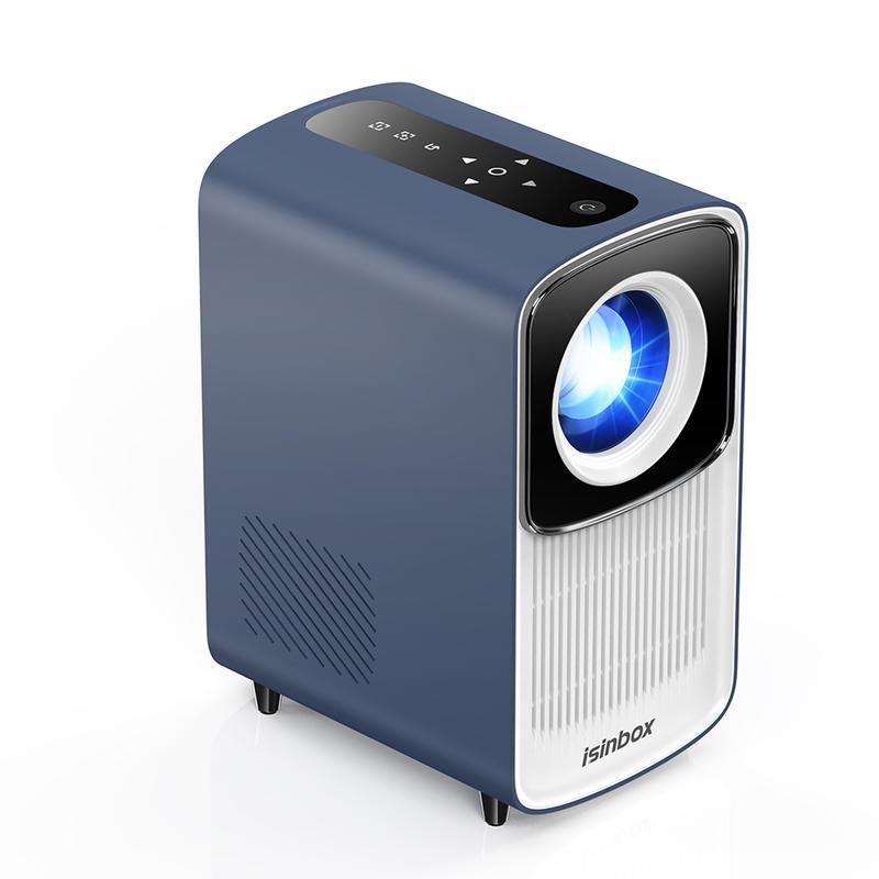 Portable Smart Projector With Android 12, 4K HD Display, Auto Focus, WiFi6 & BT5.4, Built-in Battery, Ideal For Home Cinema And Outdoor Use, Holiday Essentials, Christmas Gifts