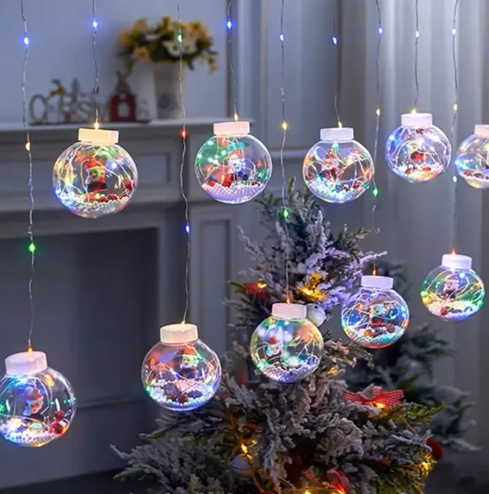 Holographic Glass Hanging Ornament Ball – Iridescent Home & Christmas Decoration