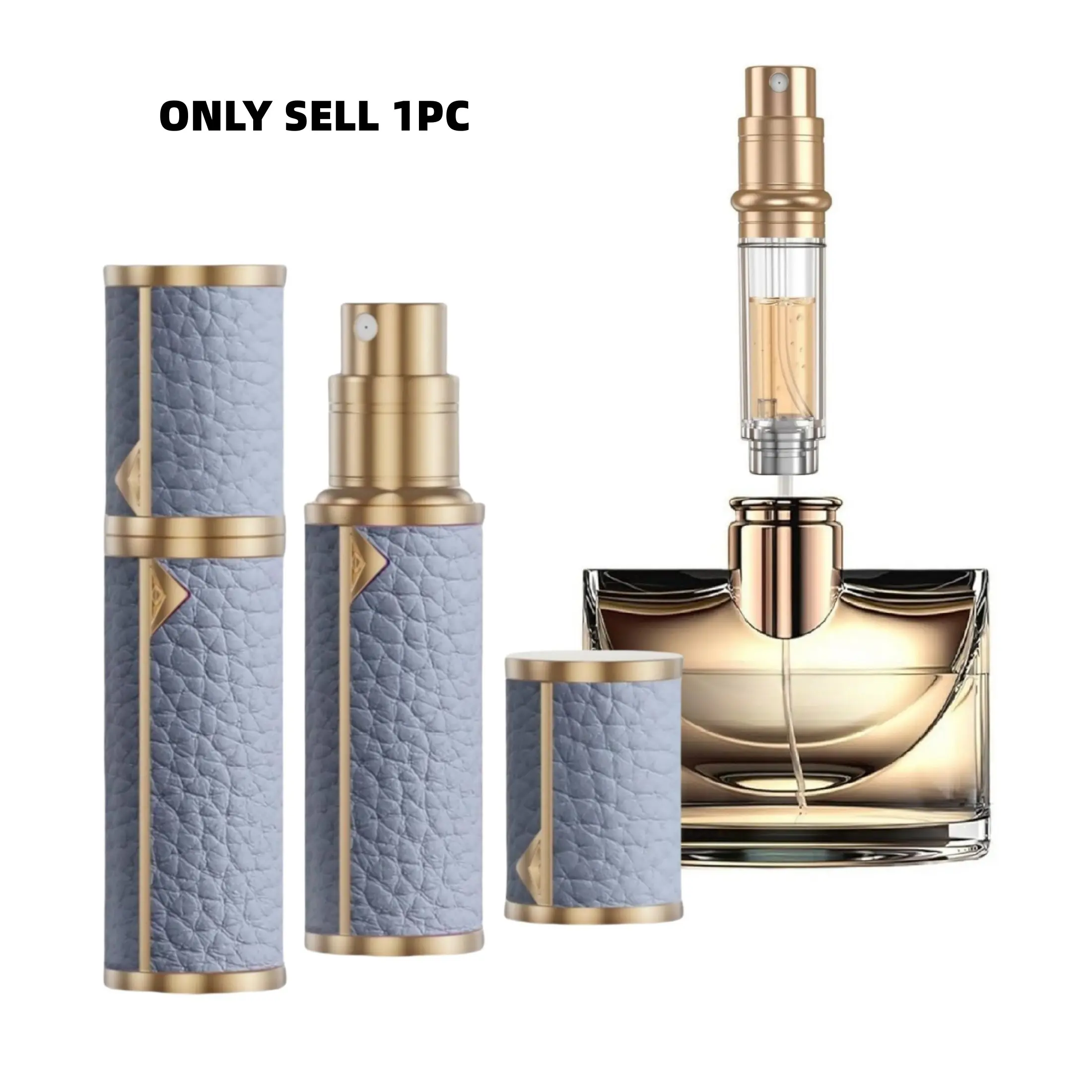 Multi-Size Perfume Decant Bottle, 5ML Short-Trip & 10ML/12ML Long-Trip, Leak-Proof Cologne Dispenser, Refillable Perfume Atomizer Spray, Makeup Container, Cosmetics Makeup Tools