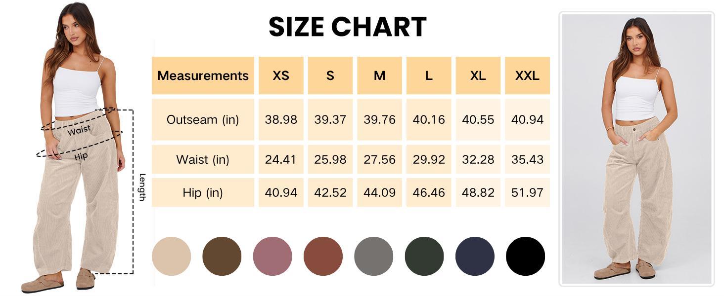 Molitree Women's Mid Rise Cord Barrel Jeans FallFreshness Casual Wide Leg Corduroy Cropped Ankle Pants with Pockets Molitree Women's Mid Rise Cord Barrel Jeans FallFreshness Casual Wide Leg Corduroy Cropped Ankle Pants with Pockets