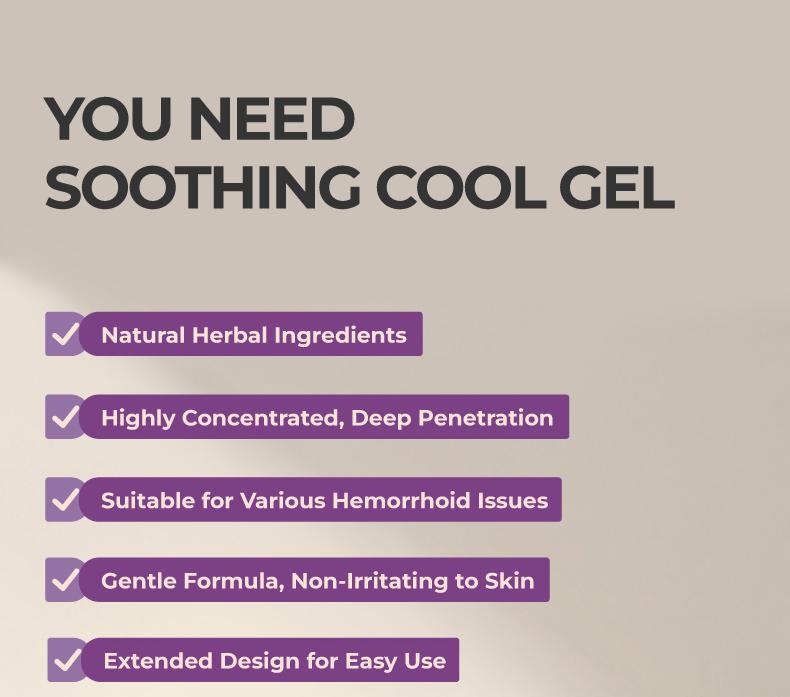 Kreain Nature 4 Hemorrhoid Gel Carthamus Seed Scutellaria Baicalensis Extract Carboxymethylcellulose Purple Daisy Apply to the Skin Used for Eliminating Hemorrhoids