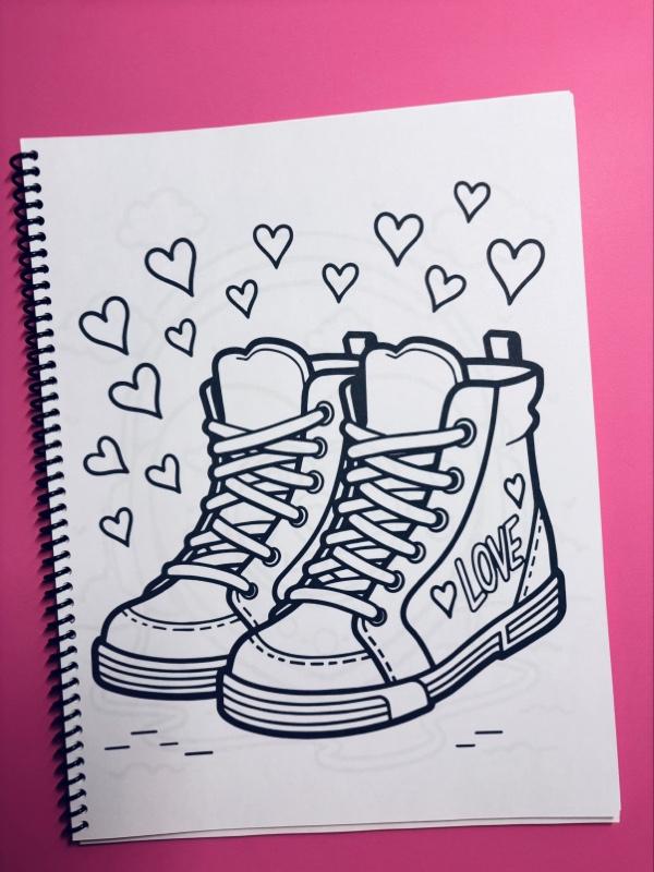 Bold & Easy Retro Valentine Coloring Book with 30 Unique Pages for Kids Teens & Adults Simple Fun Designs for Stress Relief & Mindful Coloring