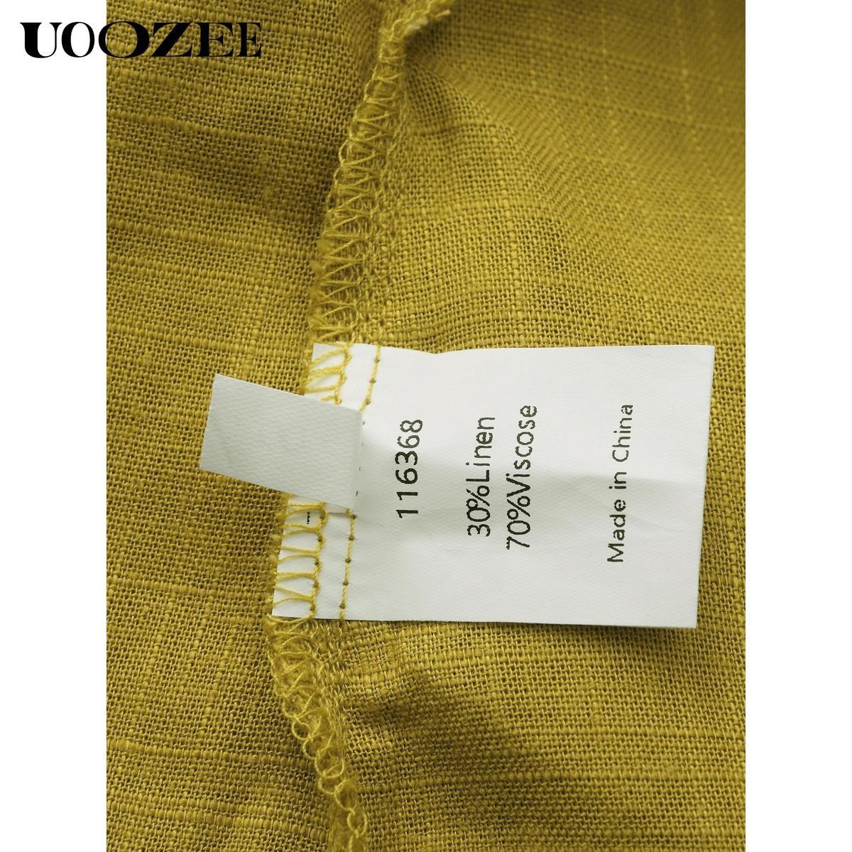 Women's Half Sleeve Loose Plus Size Long Skirt - Solid Color, Round Neck, Casual Summer Comfort, Daily Elegance, Linen Fabric, Comfortable and Breathable, Daily, Commuter Dress Springtok (the size is too large, it is recommended to order a size smaller)