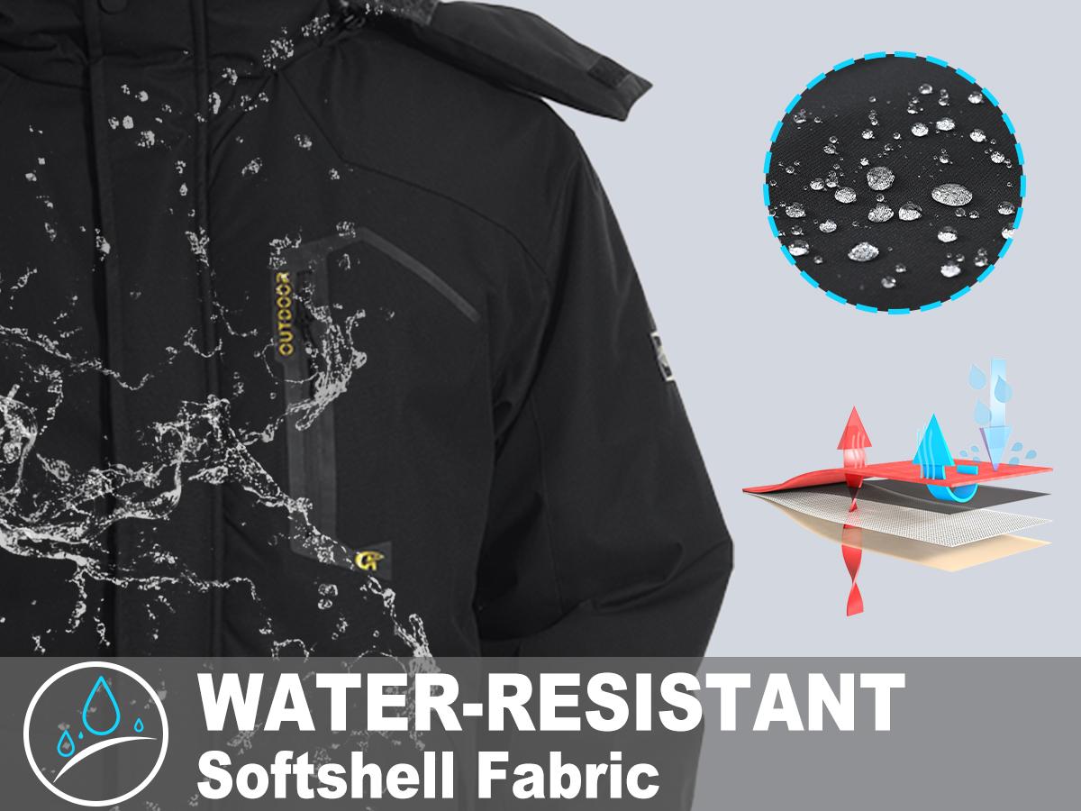 【Plus Size】Men's Winter Coats Waterproof Ski Snow Jacket Warm Fleece Jacket Parka Raincoats With Multi-Pockets Hooded Windproof Windbreaker Outdoor Fit Type Sports Outerwear【Plus Size,S-XXXXL】 【Plus Size】Men's Winter Coats Waterproof Ski Snow Jacket Warm Fleece Jacket Parka Raincoats With Multi-Pockets Hooded Windproof Windbreaker Outdoor Fit Type Sports Outerwear【Plus Size,S-XXXXL】