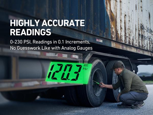 【Spring Glow Up】AstroAI Digital Tire Pressure Gauge 230 PSI Heavy Duty Dual Head Stainless Steel Made for Truck and RV with Backlit LCD and Flashlight Car Accessories