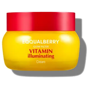 EQQUALBERRY Vitamin Illuminating Cream – Vitamin C & 5% Niacinamide + 3% TXA | Dark spots Cream | Ceramide Barrier Strength | Glowy, Lightweight Hydration | holiday gifts (1.69 fl.oz / 50ml)