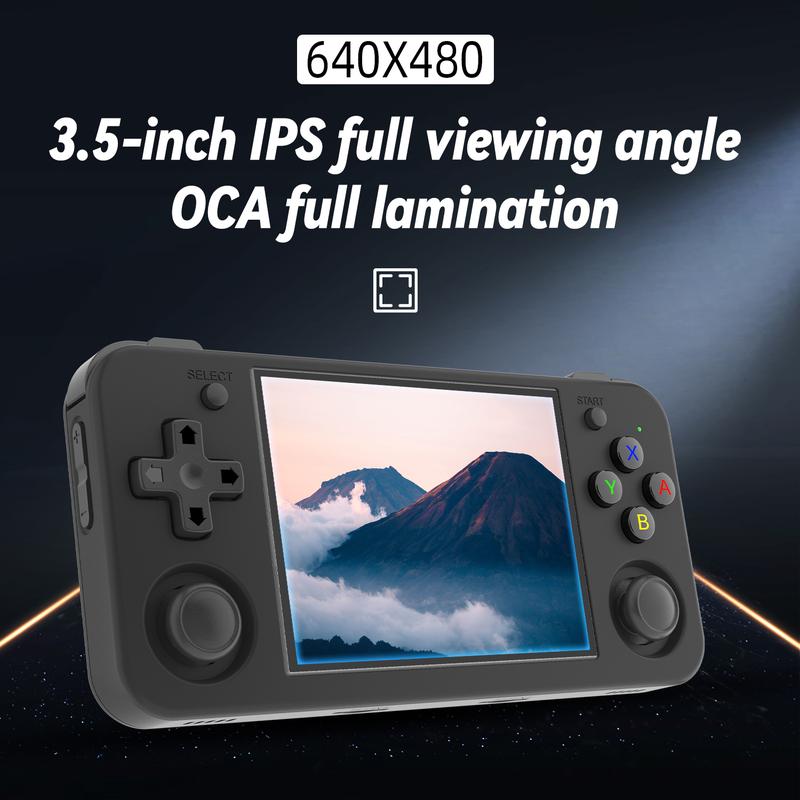 ANBERNIC RG35XX H Retro Handheld Game Console  3.5 Inch IPS Screen Linux  64-bit System Gaming RG35XXH Support HD-MI TV Output 5G WiFi Bluetooth 4.2 Li-polymer  3300mAh Gift