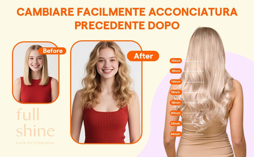 Full Shine Tape in Hair Extensions Natural Straight Human Hair 20 Pcs 50 Gram for Beauty Women