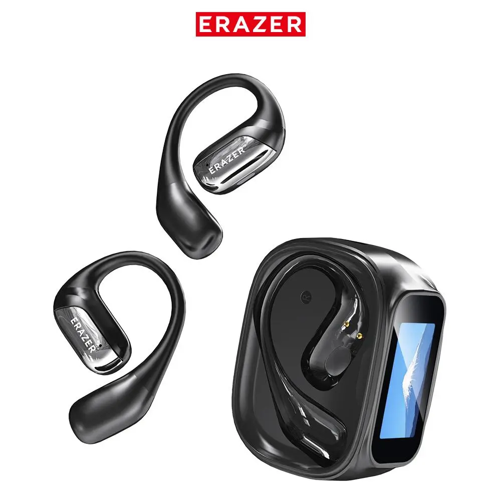 ERAZER XF35 Translation Wirelss Earbuds,Bluetooth 6.0 Earphones,High-Quality Sound Earbuds,LED Lights Touchscreen Up to 48 Hours Power with Case,Built-in Mic Clear call,Download App to Use Translation Function,For Gym Running Workout
