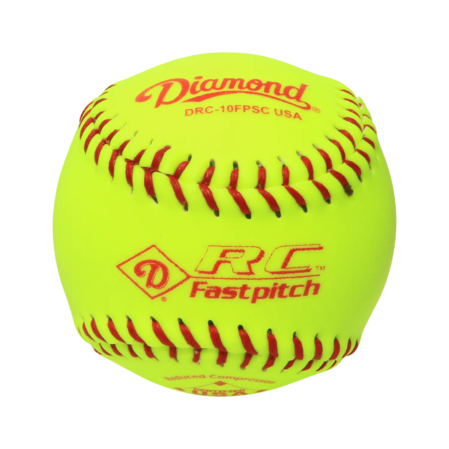 Diamond Sports DRC-10FPSC USA Reduced Comp Synthetic Softball - 10 inch - 1 Dozen