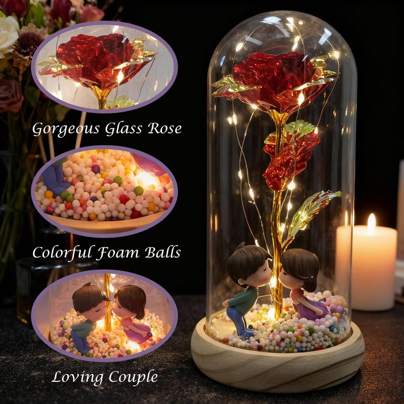 1PCS, Glass Dome Preserved Flowers (with Gift Box), Illuminating Eternal Romance, Battery-Powered (Batteries Not Included) Valentine's Day Confession / Mother's Day Appreciation / Girlfriend's Birthday / Wedding Bridal Gift, Anniversary Present. 1PCS, Glass Dome Preserved Flowers (with Gift Box), Illuminating Eternal Romance, Battery-Powered (Batteries Not Included) Valentine's Day Confession / Mother's Day Appreciation / Girlfriend's Birthday / Wedding Bridal Gift, Anniversary Present.