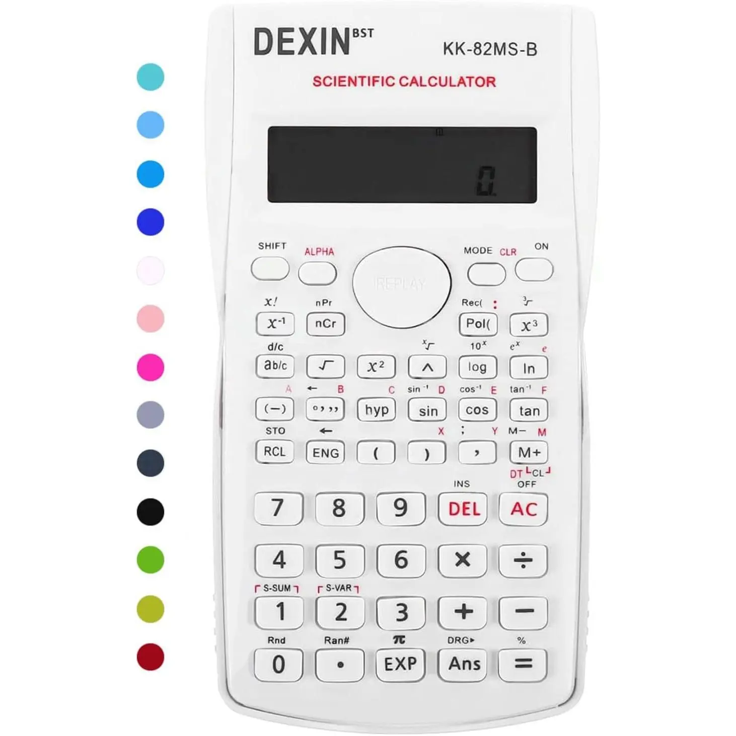 Scientific Calculators Desktop, Scientific Calculators for Students, Scientific Calculator 240 Functions 2 Line 10+2 Digits, Desk Math Calculator for School (White)