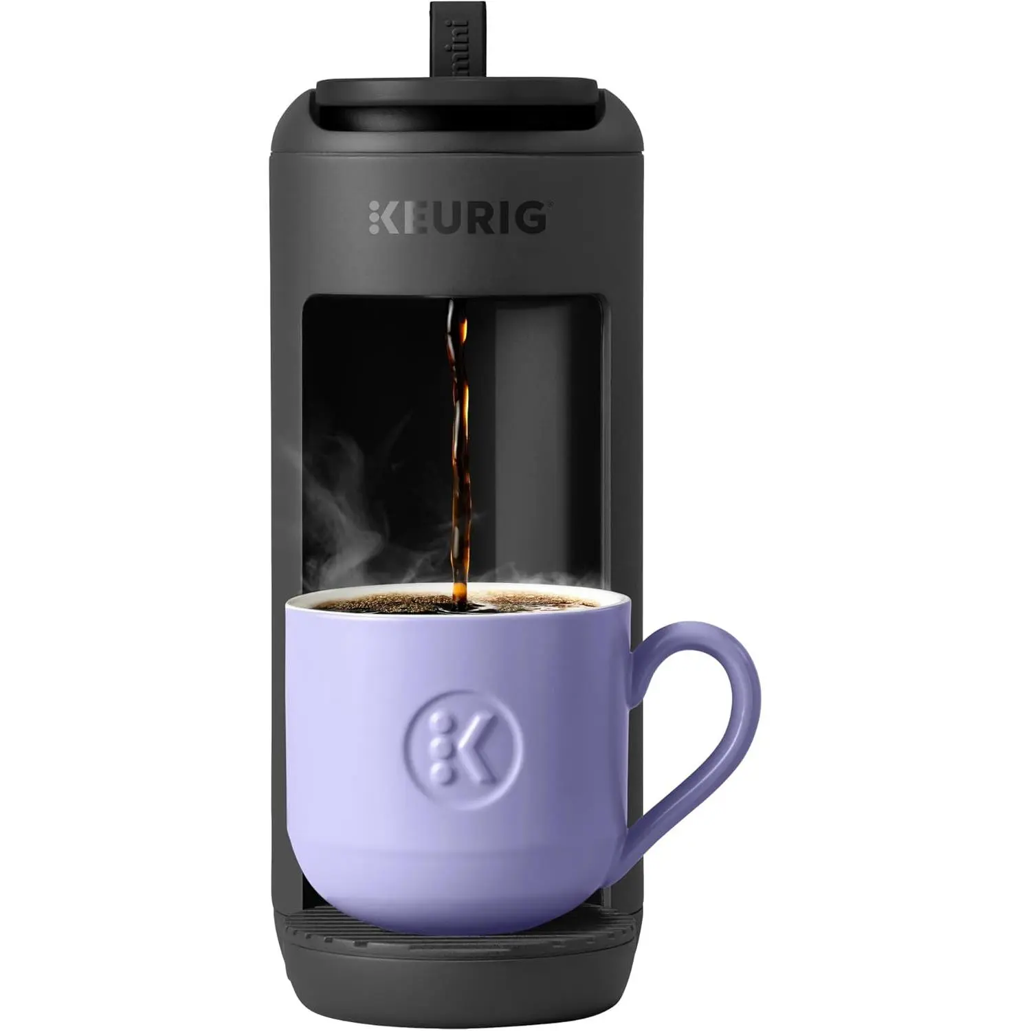 Compact Single Serve Coffee Maker for Small Spaces, Portable K Cup Pod Brewer for Dorms and Offices, Fast Fresh Coffee with Simple One Touch Operation, Everyday Kitchen Essential and Convenient Gift Idea
