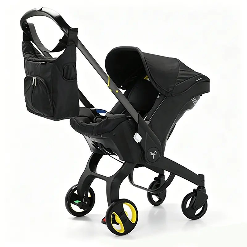 Multi-Functional Baby Stroller (Strollers for Babies) - 5-Point Seat Belt with Chest Clip, Foldable Design, 2-Way Push, Includes Free Bag, Newborn Trolley