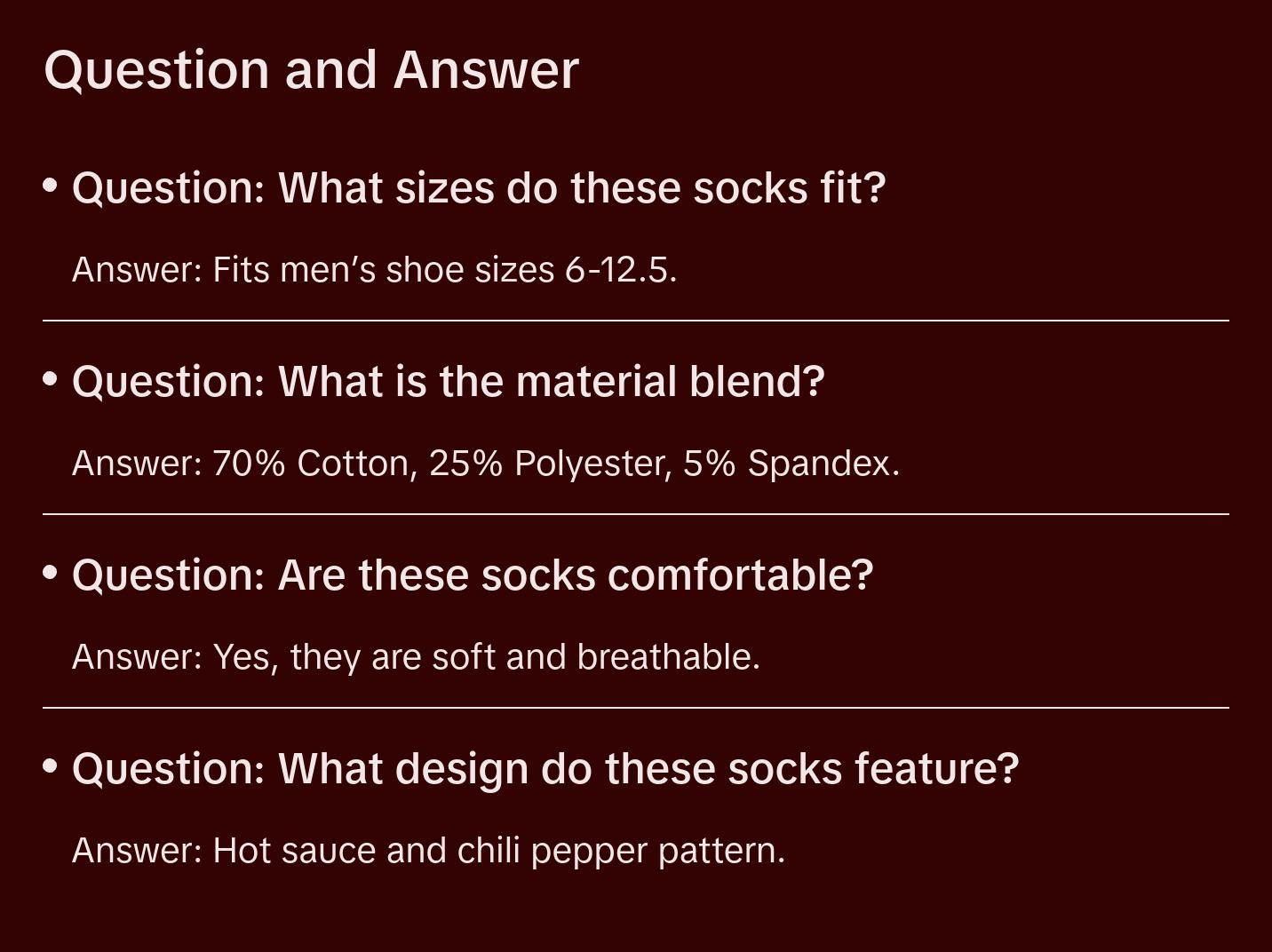 Parquet Men’s Hot Sauce & Chili Pepper Novelty Crew Socks – Black