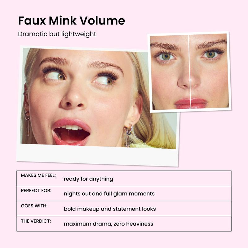 imPRESS Pre-Glued Strip Lashes Kit - Faux Mink