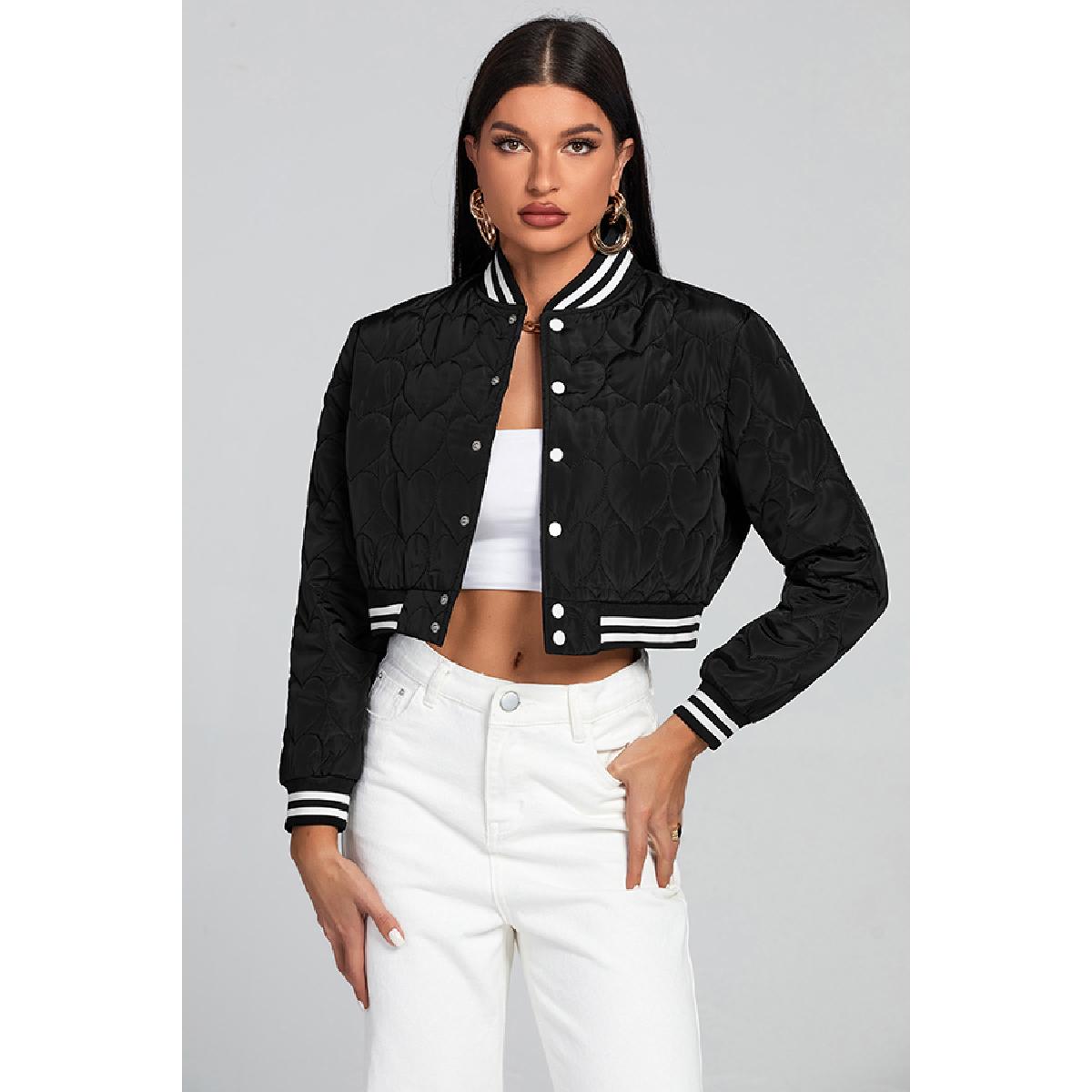 Women Lettering Embroidered baseball Jacket Womenswear Coats