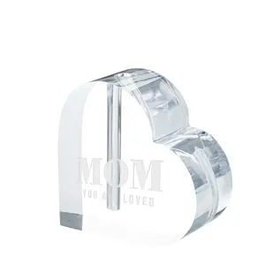 "Mom You Are Loved" Heart Vase (1 Rose)