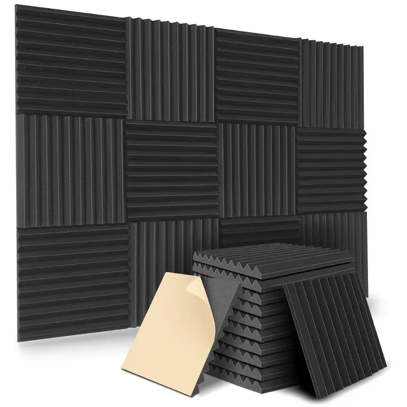 10Packs Sound Absorbent Cotton Acoustic Foam Flame Retardant Sound Insulation Cotton Wall Recording Studio Indoor Environmental Sound Insulation Materials