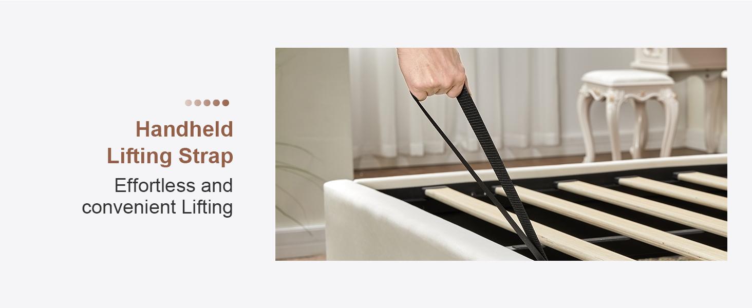 AMERLIFE Lift Up Storage Bed Frame Linen Upholstered Platform Bed/Hydraulic Storage/Modern Wingback Headboard/No Box Spring Needed,Best Gift Ideas/Christmas Gifts AMERLIFE Lift Up Storage Bed Frame Linen Upholstered Platform Bed/Hydraulic Storage/Modern Wingback Headboard/No Box Spring Needed,Best Gift Ideas/Christmas Gifts