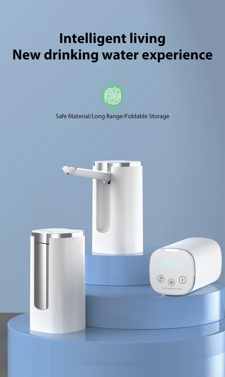 Water Dispenser Pump, Portable Smart Water Bottle Dispenser Pump, Rechargeable Electric Water Dispenser Pump, Drinking Utensils for Home, Office, Kitchen, Outdoor Drinkware