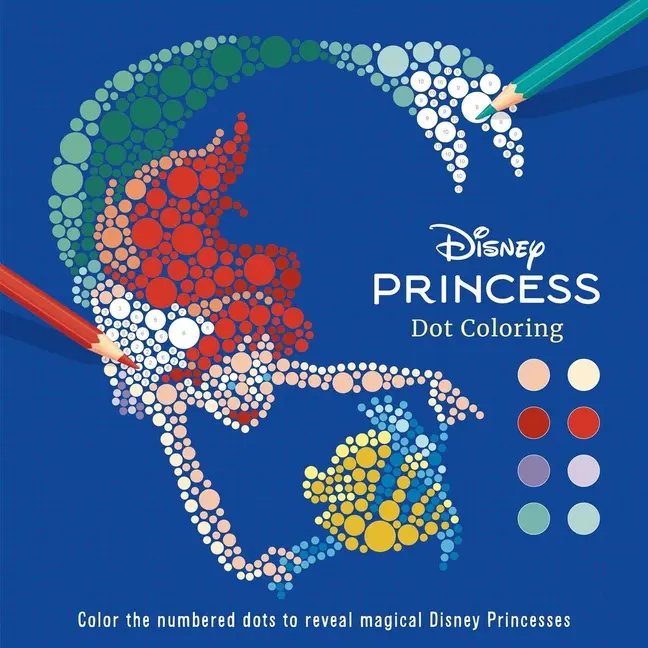 Disney Princess: Dot Coloring by Igloobooks (Paperback)