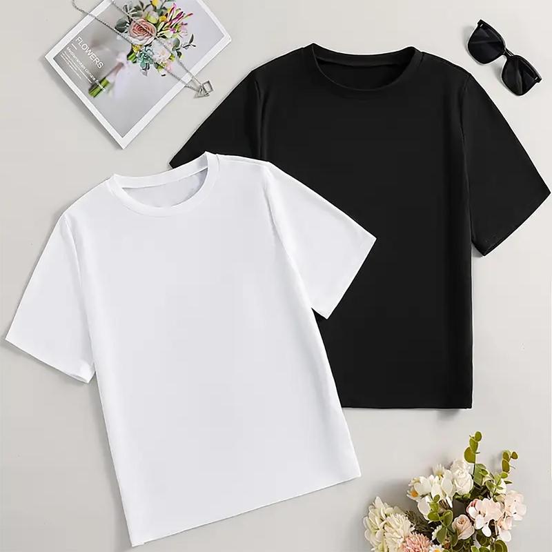 Summer Casual Crew Neck Tee Featuring Highland Cow Love Graphic and Pink Floral Design in Stretchy Polyester Knit Fabric