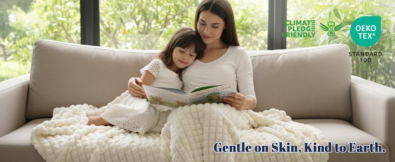 PHF Luxury Soft Fleece Blanket, No Shed No Pilling, 380GSM Fluffy Cozy Blankets for Bed, Lightweight Warm Bedding for Home Decor, Ideal Gift for Women