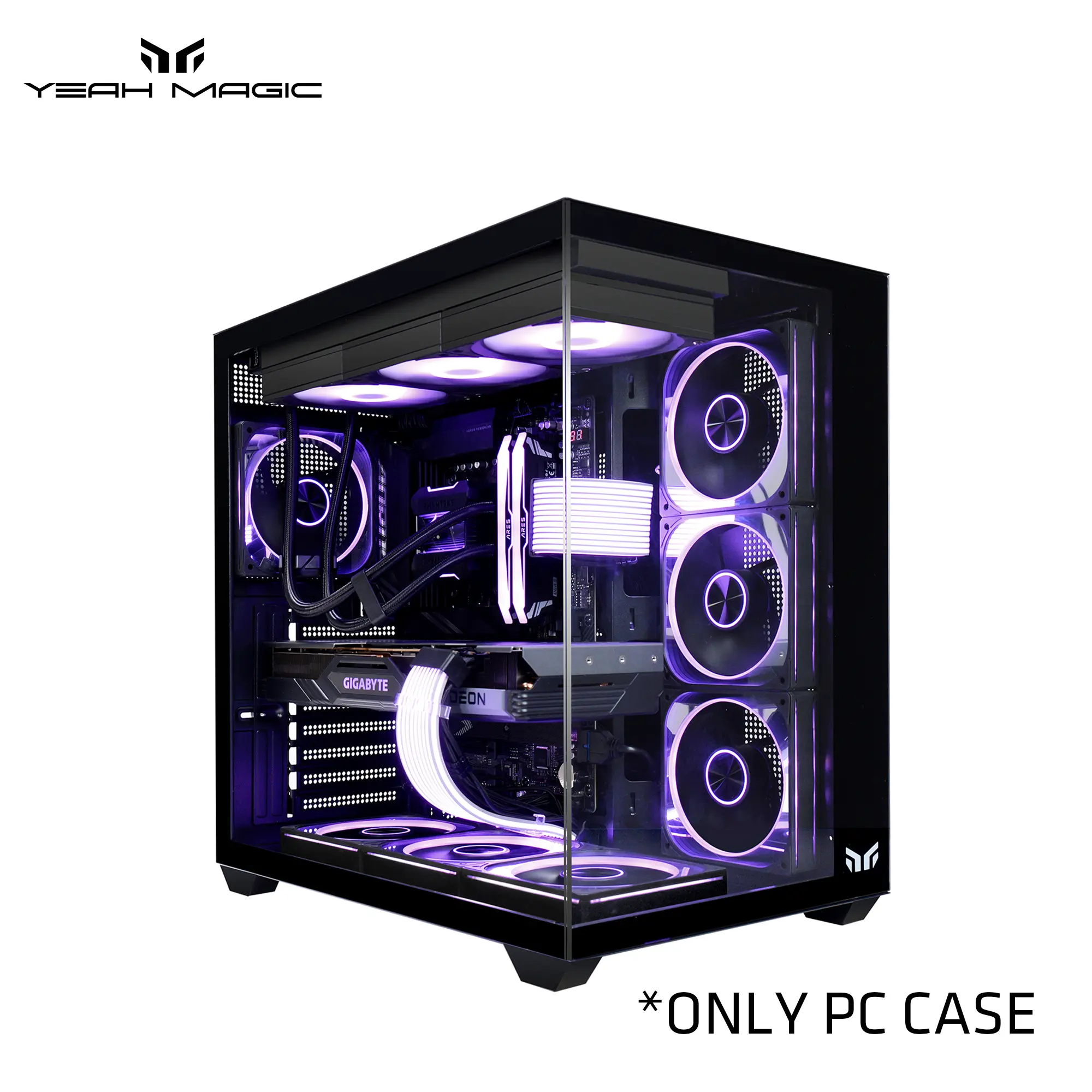YEAH MAGIC Sword V Gaming PC Case - Made for Gaming, Seamless Tempered ...